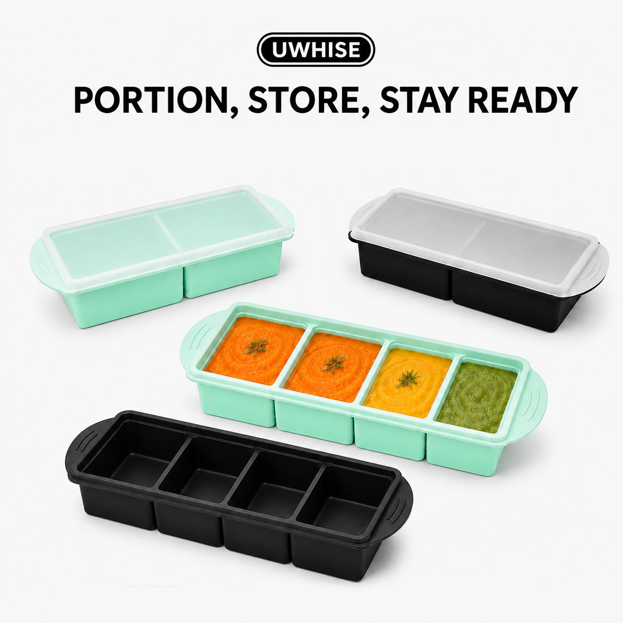 Uwhise Silikonowa Taca do Zamr – Meal Prep Template recenzja i cena