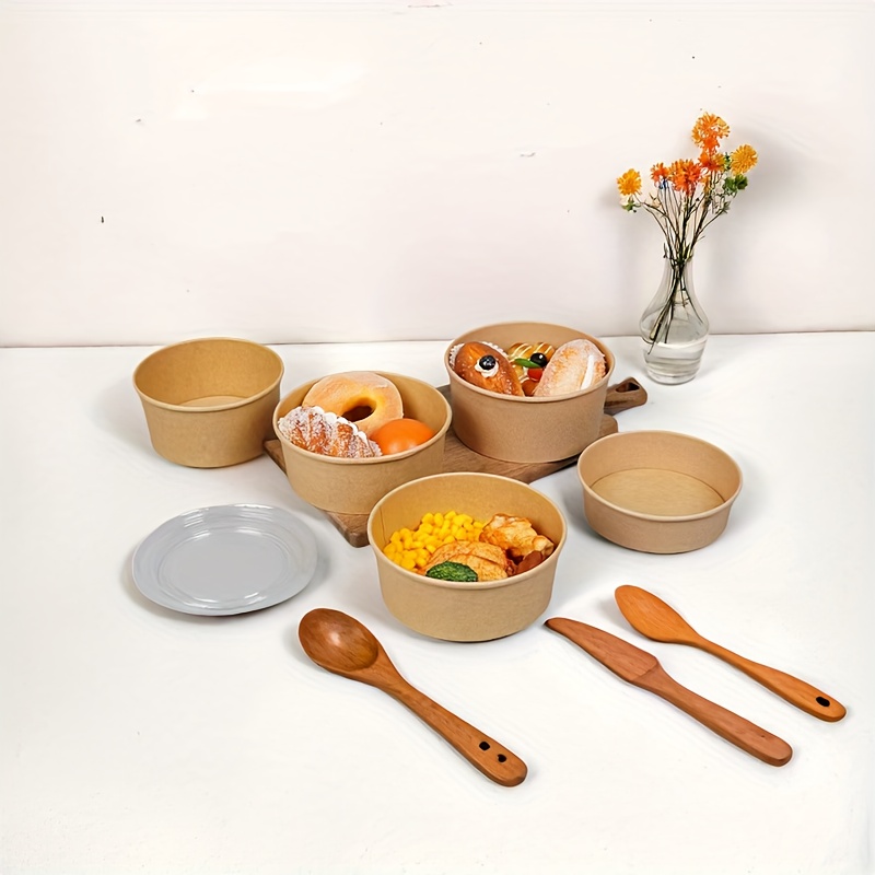 15/30 SZT. Papierowe miseczki  – Meal Prep Bowl recenzja i cena