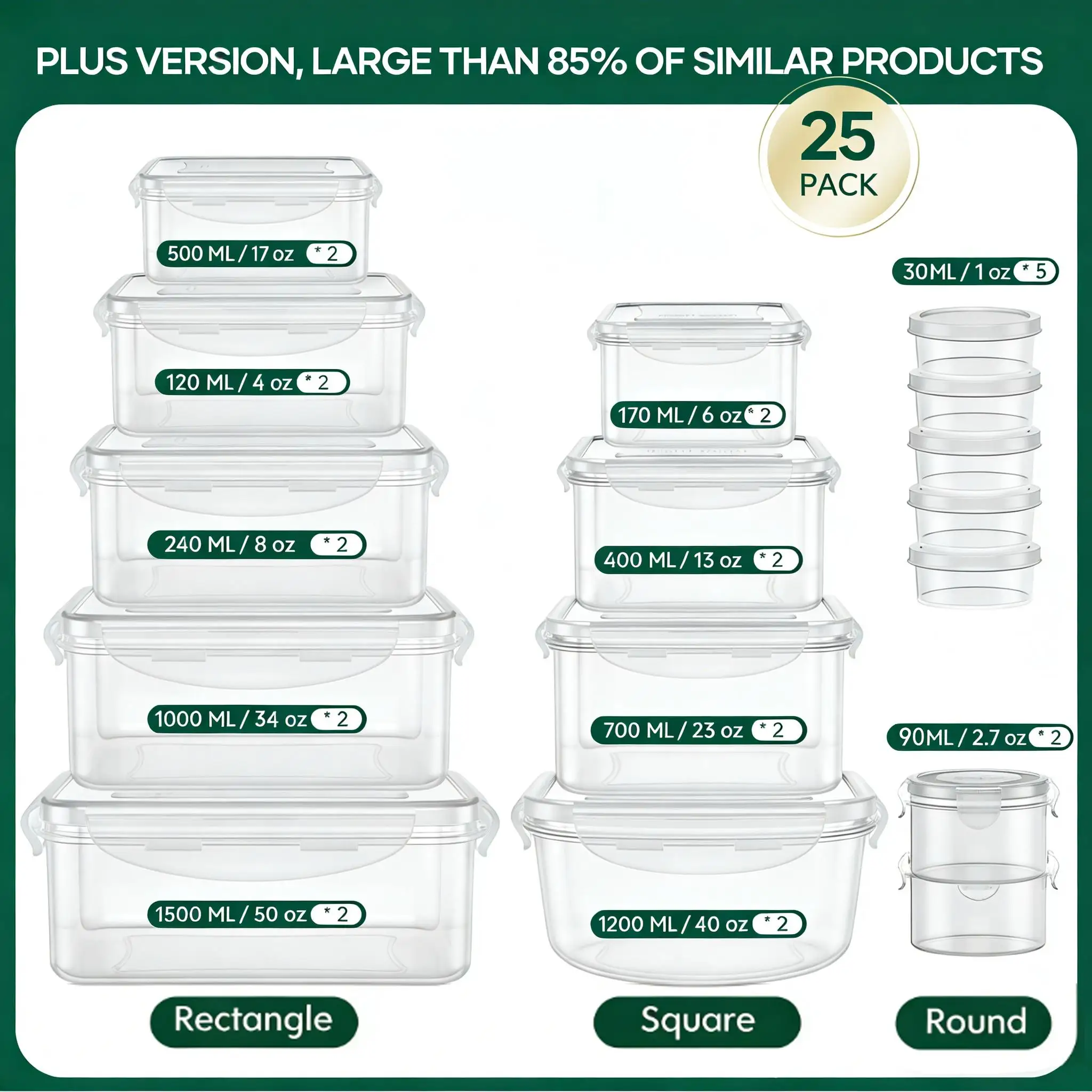 Zestaw 40/42/50/52/62 sztuk du – Meal Prep Kitchen recenzja i cena