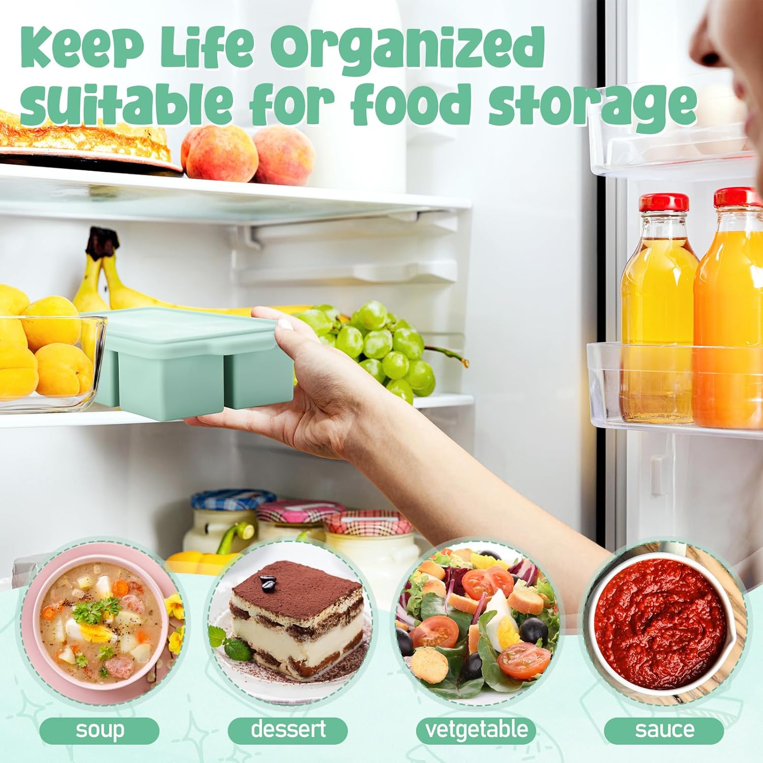 Silikonowa forma do zamrażarki – Meal Prep Template recenzja i cena