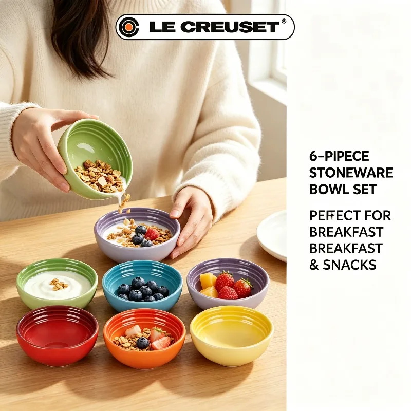 Zestaw 6 małych miseczek Le Cr – Meal Prep Kitchen recenzja i cena